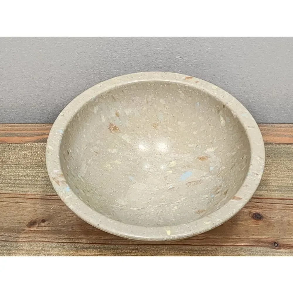 Vintage Texas Ware Beige Confetti Spatter Melamine Melmac Mixing Bowl MCM 8 Inch